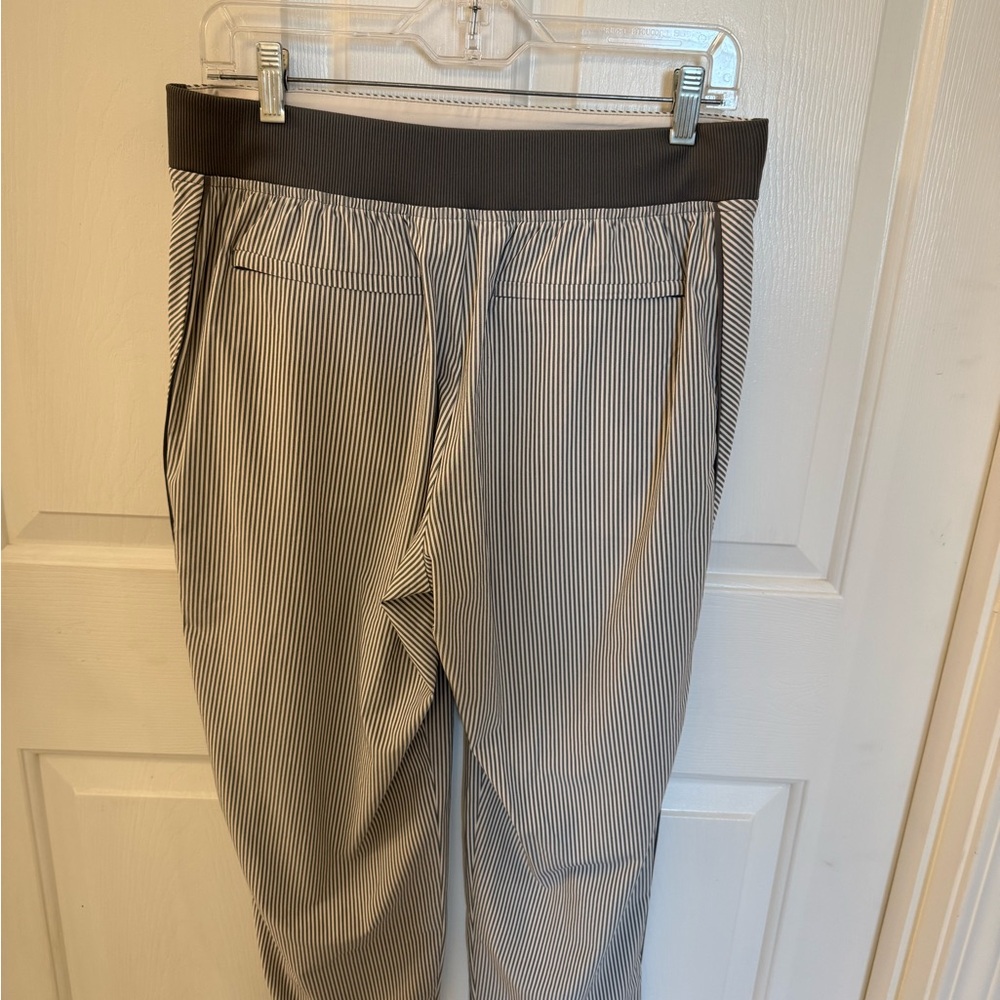 Athleta Brooklyn Ankle Pants Women's Size 10 City Stripe - Picture 2 of 7